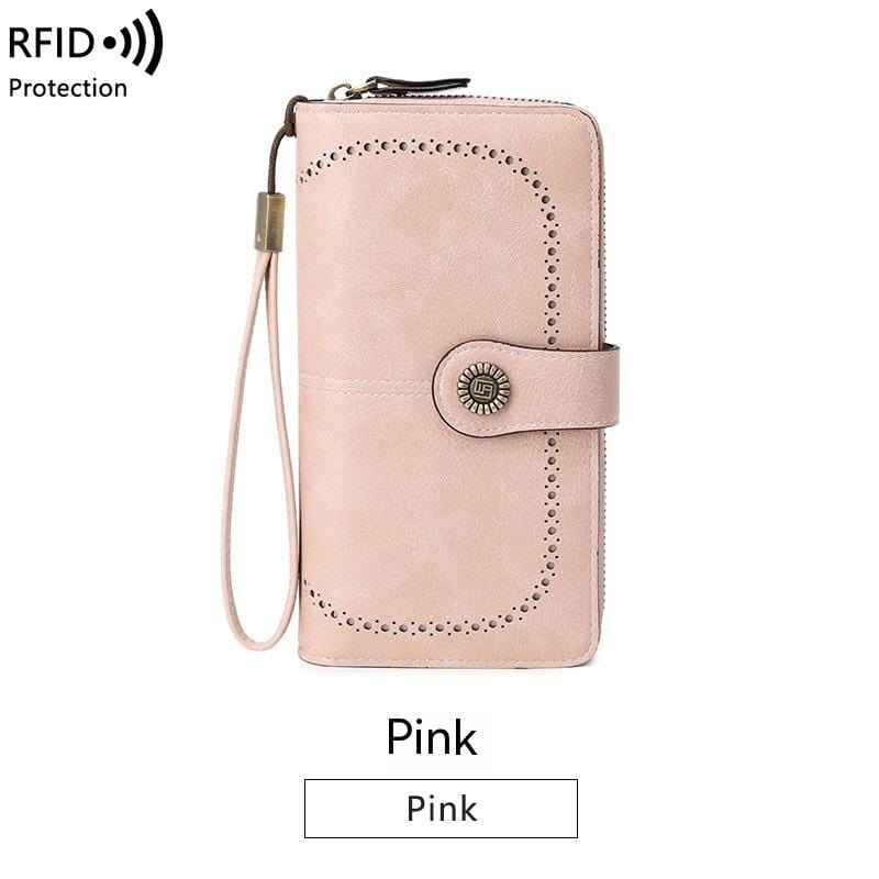 Monedero antimagnético RFID Montana para mujer, tamaño grande